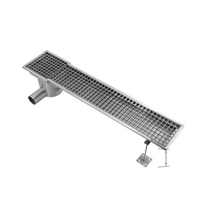 China 2021 Modern New Product Kitchen Floor Drains Stainless Steel Tile Insert Custom Linear Floor Drain for sale