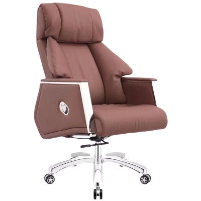 China Best Office Furniture PU Swivel Modern Ergonomic Adjustable Office Chair OEM Luxury Executive Luxury Leather Office Chair for sale