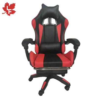 China Cheap Gaming Chair Office Furniture Computer Silla Gamer Chair Reclining Ergonomic Footrest Rotation Swivel Packing Red Office Gaming Chairs for sale