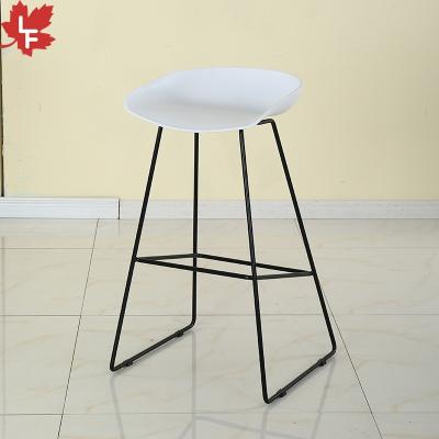 China Wholesale Modern Simple Kitchen Used Commercial Bar Stools Customized Luxury Plastic PP Bar Stools High Chair for sale