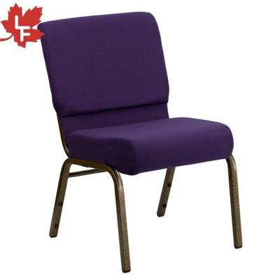 China Modern Hot Sale Metal Interlocking Costumated Church Chairs Stackable Padded Upholstered Church Chairs For Sale for sale