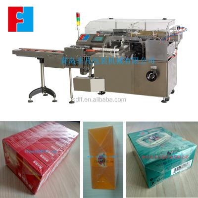 China Automatic Beverage Perfume Box Cellophane Wrapping Machine With PLC Control Factory Price for sale