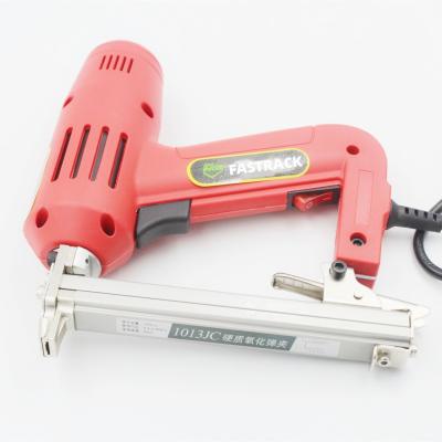 China 20gauge Narrow Crown Electric Stapler Tacker Staple Gun 1013J for Furniture Decoration Upholstery for sale