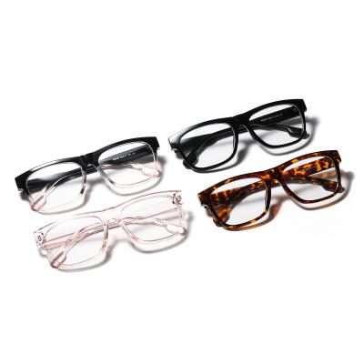 China Hot Selling Stylish Flat Blue Optical Frame Mirror Square Students Anti Sight Glasses for sale