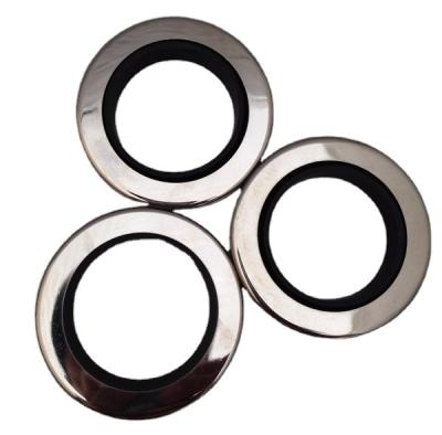 China PTFE Stainless Steel Oil Seal Shaft Sleeve Double Lips Mechanical Oil Seals for sale