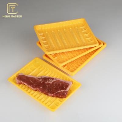 中国 Hengmasterのプラスチック使い捨て可能な野菜皿の黄色い色 販売のため