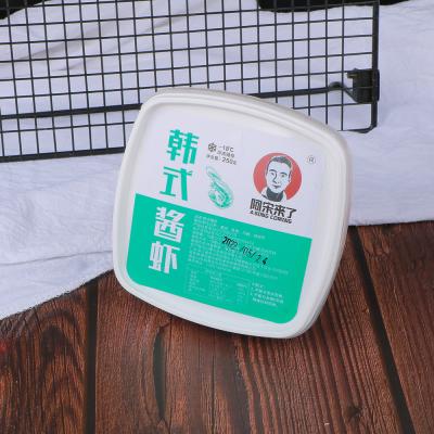 China Caja de contenedor de alimentos para frutas y verduras de gran capacidad para el hogar cuadrado calefactable en venta