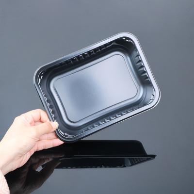 China Origin Black CPET Plastic Food Container Recyclable ,CPET Trays Food Packaging en venta