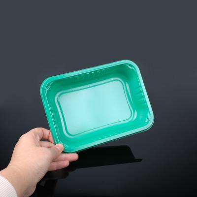 China Disposable Recyclable Origin Black CPET Tray Food Packaging en venta