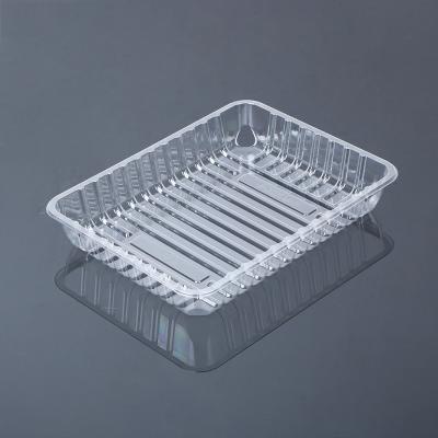 Cina Disposable Black PET Plastic Food and Meat Packaging Tray For Supermarket in vendita