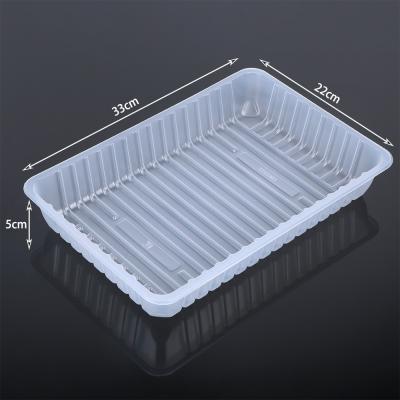 Cina Disposable 33*22*5cm Plastic Food Tray Whole Chicken Meat Dessert Tray PP MAP Frozen Tray in vendita