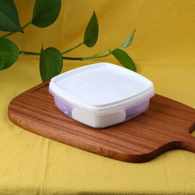 China Frozen 250ml Square Household Small Capacity Food Crisper Container Box for sale