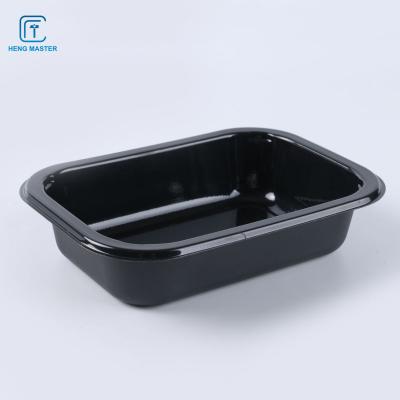 China Bandejas los 20*15*6cm disponibles negras de la comida de la línea aérea CPET en venta