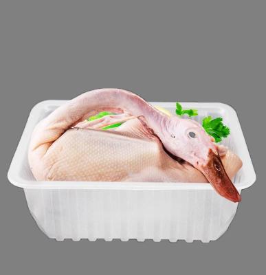 Chine Emballage 28*18*10cm en plastique biodégradable blanc de viande à vendre