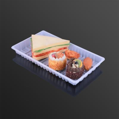 Chine plateau fait sur commande de boursouflure de Tray Disposable de habillage transparent des aliments 18g surgelés à vendre