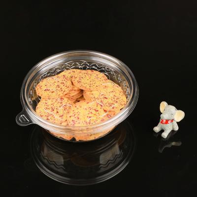 中国 明確なクッキー パイ デザート サラダのあたりの使い捨て可能なプラスチック食糧箱 販売のため