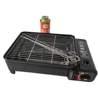 China Easy Outdoor Portable gas grill Mini BBQ Grill 2 in 1 for Camping for sale