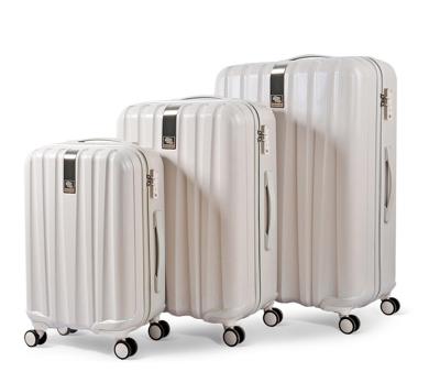 China Shell Trolley Luggage Hanke Customized Hard Logo Print Luggage Sets 20 24 26 Inch Trolley Hard Shell Travel Bag Suitcases Sets 3 PCs for sale