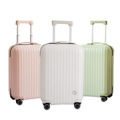 China High Quality Trolley Fashion Shell Trolley Luggage AJI Boarding Luggage Lightweight Hard To Travel Carry On 18 20 24 Inch Suitcases For Women for sale