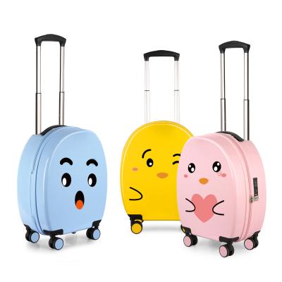 China Universal Cartoon Hanke Wheel Mini Kids Boarding Suitcase Cartoon Travel Bags Luggage For Kids for sale