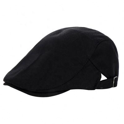 China 2021 New Autumn Beret Men Women Vintage Boy Hat Taxi Driver Gatsby Hat Striped Canvas Outdoor Berets For for sale