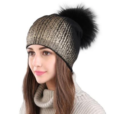 China 2021 New Style COMMON High Quality Women Knit Winter Hat Wholesale Custom Fashion Pom Beanie for sale