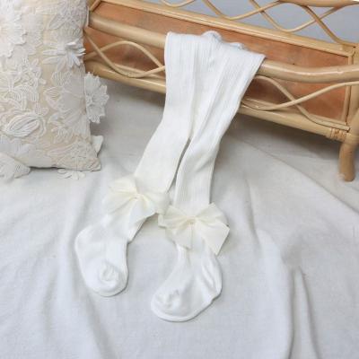 China 2021 Breathable Pantyhose Bow Kids Girls Baby Tights for sale