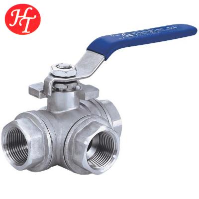 China General stainless steel 3 way ball valve , cf8m ball valve dog 1000 screwed end for sale