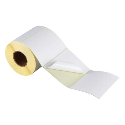 China Self Adhesive Scratch Blank Direct Thermal Transfer- 4 x 6 Inch Shipping Label Sticker Roll 500pcs Per Roll for sale