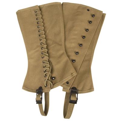 China WW2 USA M1938 Adjustable Military Gaiters Calf Band Canvas Gaiters 4R for sale