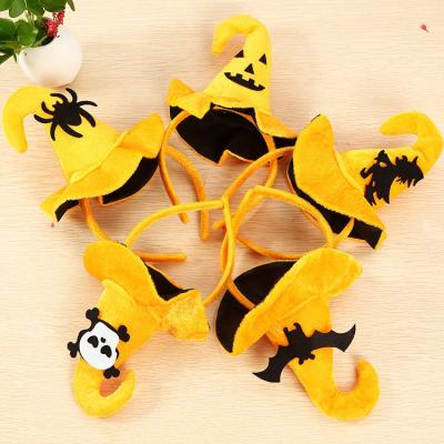 China European and American style pumpkin hat female headband for Halloween bat hat theme party hair accessories for sale