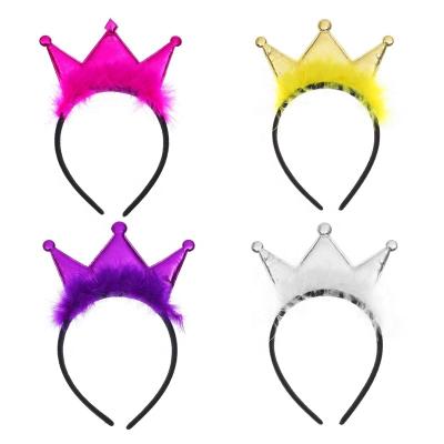 China European and American Style Best Selling Princess Children Hairbands Cute Crown Hair Circles Headbands Cloth for sale