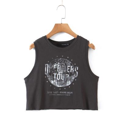 China Breathable Wholesale Custom Loose Short Sleeve Casual Style Sleeveless T-Shirt For Girls for sale