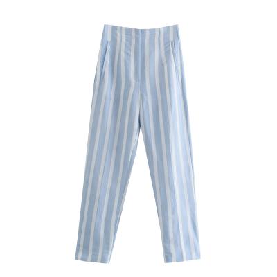 China Anti-Wrinkle Simple Casual Soft Touch Linen Pants Pants Designs For Women for sale