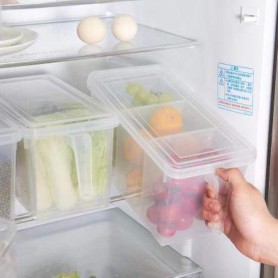 China Simple Viable Clear Organizer Box Kitchen Food Storage Box Cabinet Sealed Plastic Storage Containers for sale