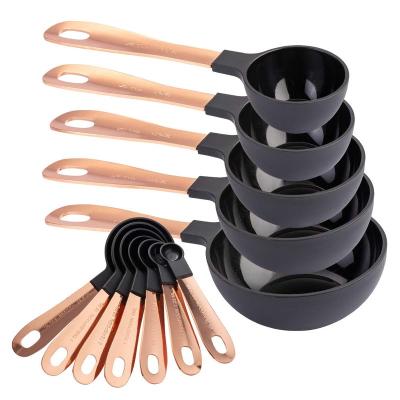 China Viable Measuring Cup Set 12pc Measuring Cup Set Gold Measuring Cups And Spoons Set for sale