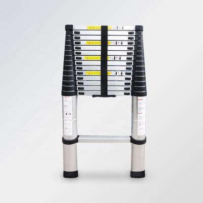 China Folding ladders wholesale supermarket extension aluminum alloy straight telescopic steps ladder approved by en131 for sale