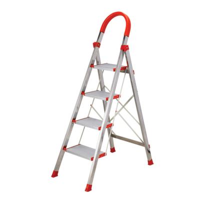 China Folding Ladders Customized New Color Safety Portable Indoor Library Stainless Steel Ladder for sale