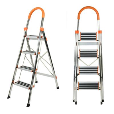 China Folding Ladders Cheap Price Stainless Steel Easy Home Foldable Ladder for sale