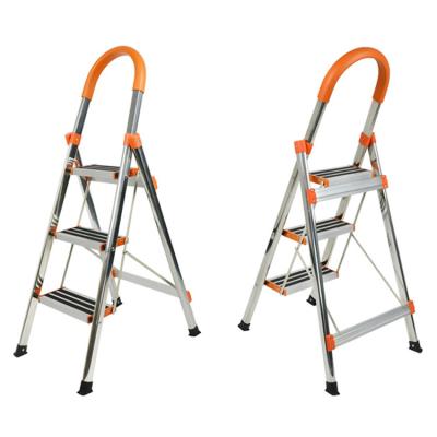 China Folding Ladders En131 Platform Folding Multi Purpose 3 Step Steel Stool Ladder for sale