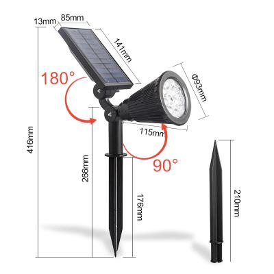 China Garden/LANDSCAPE/Park Outdoor Waterproof Adjustable Modern Landscape Light Drop Shipping IP65 Solar Lawn Lamp Led Garden Light for sale