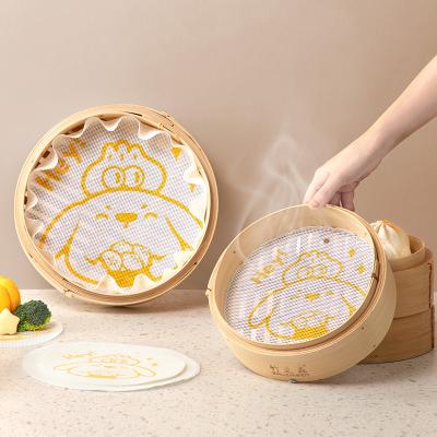 China New Eco-Friendly Sustainable Fashion Steamer Mesh Mat Non-stick Silicone Steamer Mat for sale