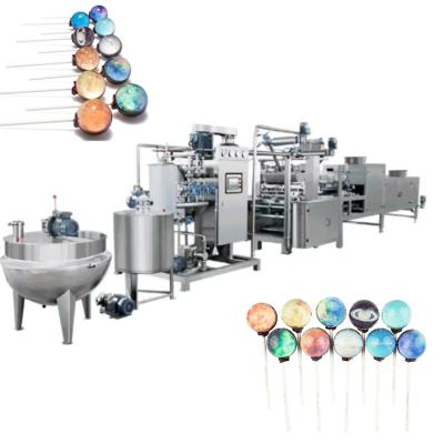 China Making differnent sizes and colors candies hot sale easy operation new type intelligent lollipop making machine line for sale