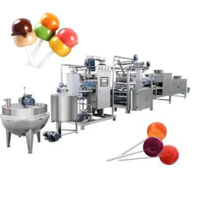 China Making Differnent Sizes And Colors Candy Colorful Twisty Lollipop Machine With Automatic Stick Putting System for sale