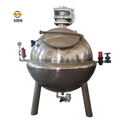 China Food Processing Machine Factory Supply Automatic Kettle Syrup Mixer Food Grade Touch Jacket Coated Outdoor Cooker for sale