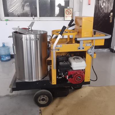 China 3-5mm Bulge Thickness Adjustable Thermoplastic Convex Line Pavement Striping Machine for Noise Marking for sale