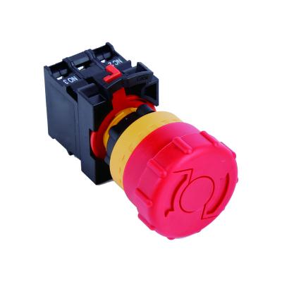 China LYAN Product 1NO1NC/2NO2NC/3NO3NC, Momentary/Latching, 22mm, IP65, Emergency Stop Plastic Illuminated Switch, LYPC22-11TSB LYPC22-11TSB for sale