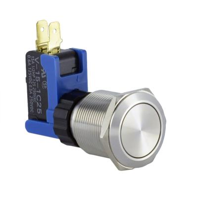 China CNONPOW 15A/250VAC 22mm, BIG 1NO1NC Metal CURRENT Push Button Switch, Momentary/Latching, CE RoHS LCA22-11/S for sale