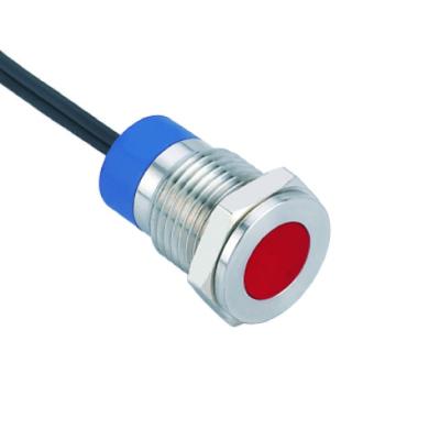 China LYAN plastic WIRE LED, led indicator 12mm, metal signal lamp, LYD12T-D/Y for sale