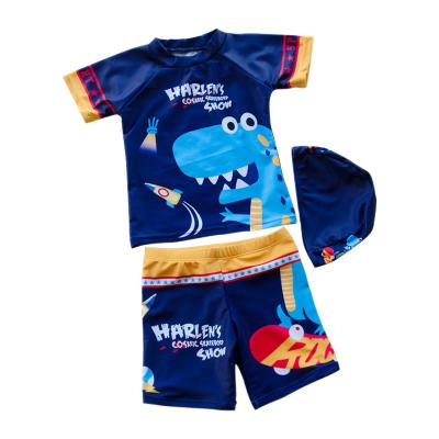 China High Quality Swimwear Plus Size Short Sleeve Baby Swimsuit Plus Size Kids 3 Piece Beach Swimsuit Kids Suit for sale